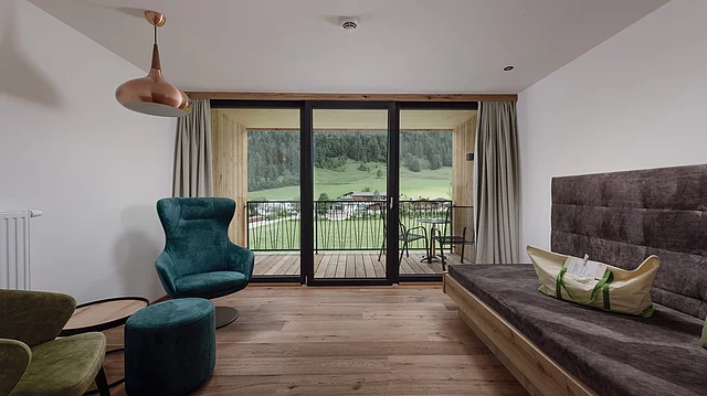 Juniorsuite Minze Sitzgelegenheiten